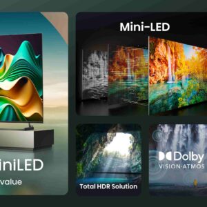 טלוויזיה חכמה 55 אינץ' Hisense 55U62NQ ULED MiniLED יבואן רשמי