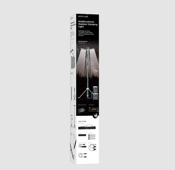 תאורת שטח ניידת טלסקופית ECOFLOW כולל שלט 12V - יבואן רשמי – תמונה 2