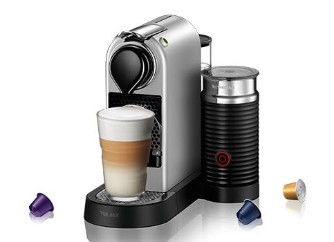 מכונת קפה Nespresso CitiZ&Milk כסופה - יבואן רשמי