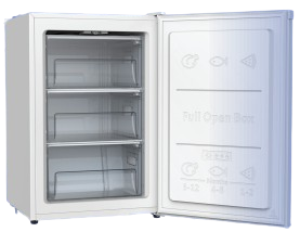 מקפיא Galanz FREEZ-120L מיני - 97 ליטר, לבן – תמונה 2