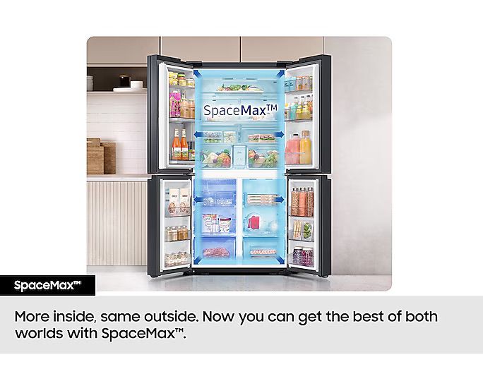 מקרר 4 דלתות Samsung RF59C701ES9 –בנפח 649 ליטר עם SpaceMax ו־Auto Ice Maker – תמונה 6