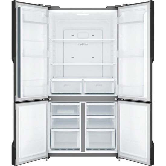 מקרר 4 דלתות Electrolux EQE5600BB מקפיא תחתון - 572 ליטר, נירוסטה מושחרת – תמונה 2