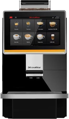 Dr.Coffee Coffee-Break – מכונת קפה אוטומטית עם מסך מגע 10.1", 20 משקאות וניקוי חלב עצמי | יבואן רשמי