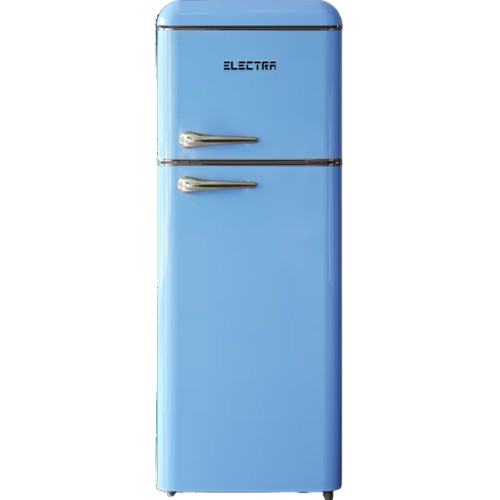 מקרר רטרו Electra ELR210B מקפיא עליון 2 דלתות, 208 ליטר - צבע תכלת | יבואן רשמי