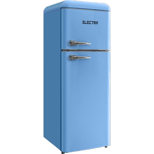 מקרר רטרו Electra ELR210B מקפיא עליון 2 דלתות, 208 ליטר - צבע תכלת | יבואן רשמי – תמונה 2