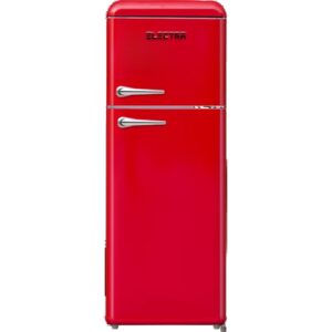 מקרר רטרו Electra ELR210R מקפיא עליון 2 דלתות, 208 ליטר - צבע אדום | יבואן רשמי