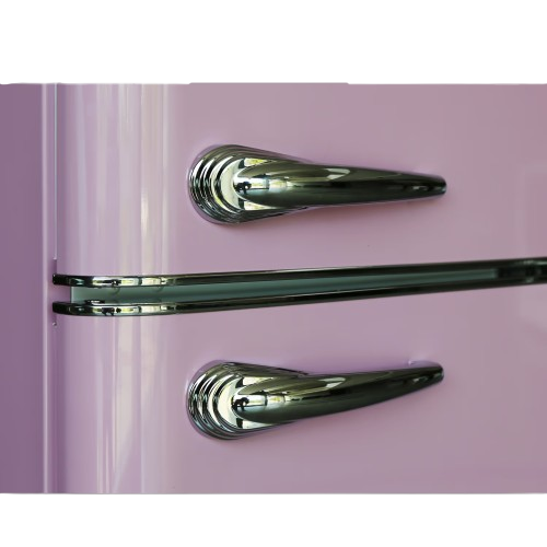 מקרר רטרו Electra ELR210P מקפיא עליון 2 דלתות, 208 ליטר - צבע ורוד | יבואן רשמי – תמונה 3