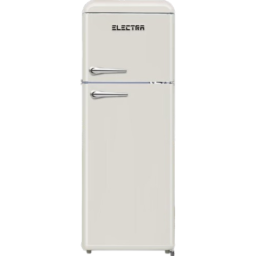 מקרר רטרו Electra ELR210C מקפיא עליון 2 דלתות, 208 ליטר - צבע קרם | יבואן רשמי