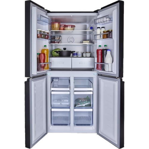 מקרר 4 דלתות Electra EL522DN מקפיא תחתון, 466 ליטר - צבע נירוסטה מושחרת | יבואן רשמי – תמונה 3