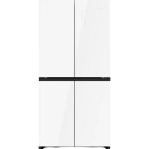 מקרר 4 דלתות Electra EL5510GW מקפיא תחתון, 503 ליטר - צבע זכוכית לבנה | יבואן רשמי