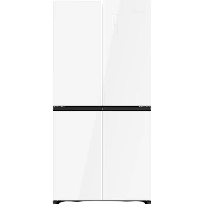 מקרר 4 דלתות Electra EL5510GW מקפיא תחתון, 503 ליטר - צבע זכוכית לבנה | יבואן רשמי