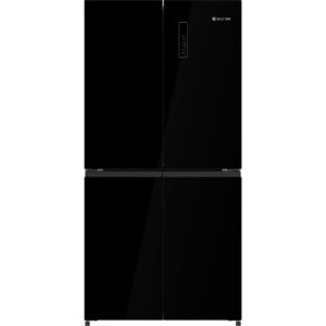 מקרר 4 דלתות Electra EL5510GBL מקפיא תחתון, 503 ליטר - צבע זכוכית שחורה | יבואן רשמי