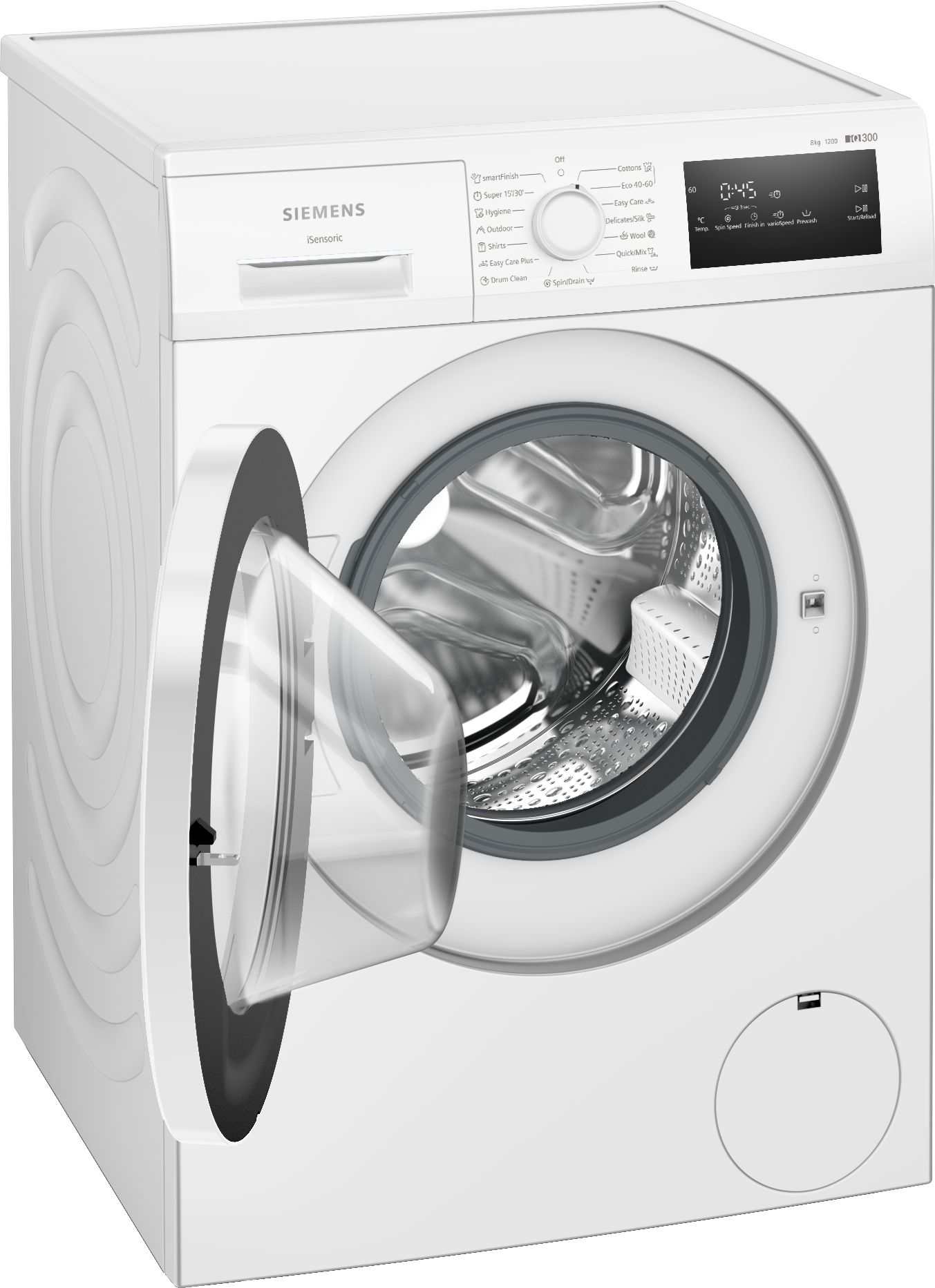 מכונת כביסה 8 ק"ג Siemens WM12N158IL שקטה וחסכונית 1200 סל"ד | יבואן רשמי – תמונה 4
