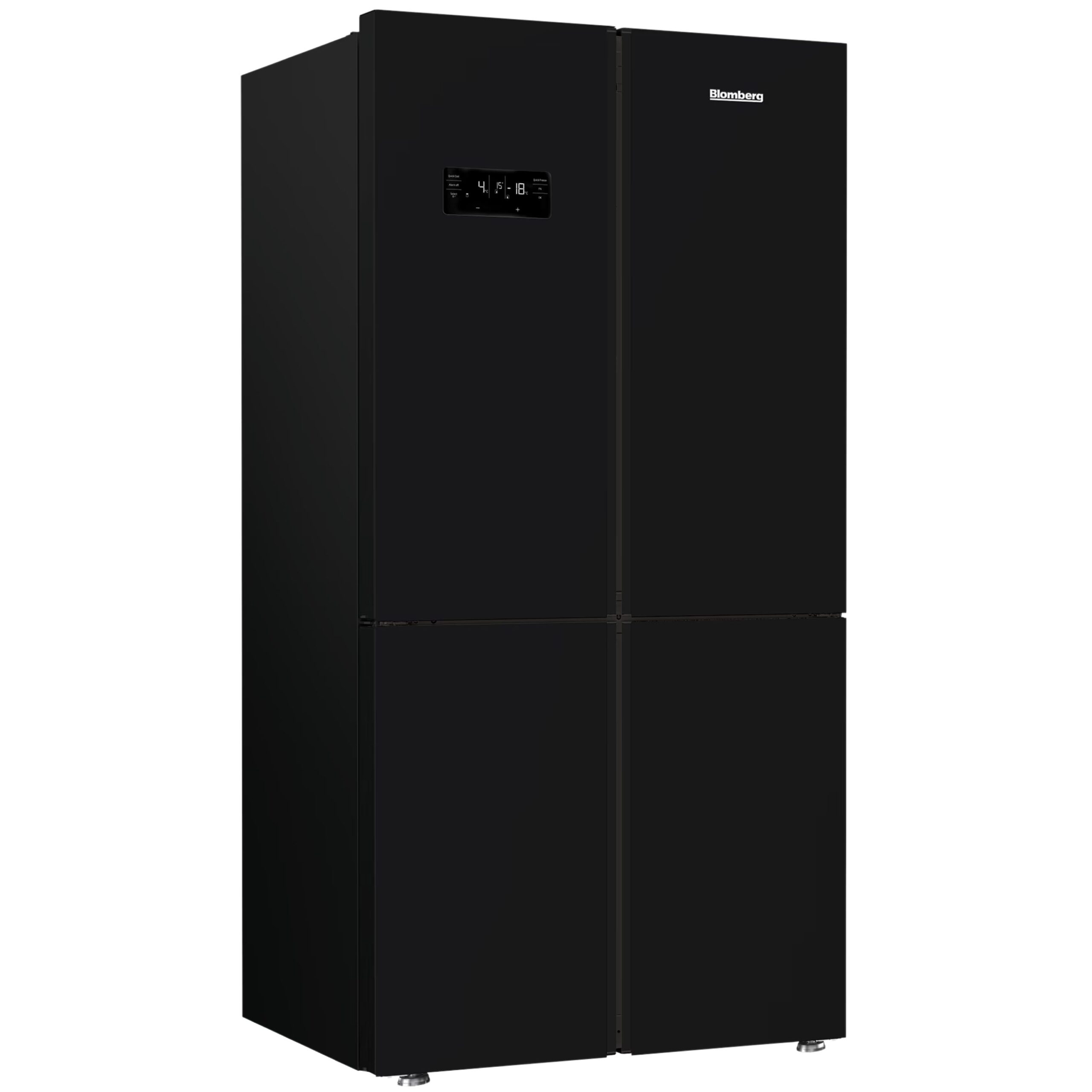 מקרר 4 דלתות מקפיא תחתון 572 ליטר Blomberg KQD1644GB זכוכית שחורה עם hygAiR ו BLUE ZONE - יבואן רשמי | משלוח מהיר – תמונה 2