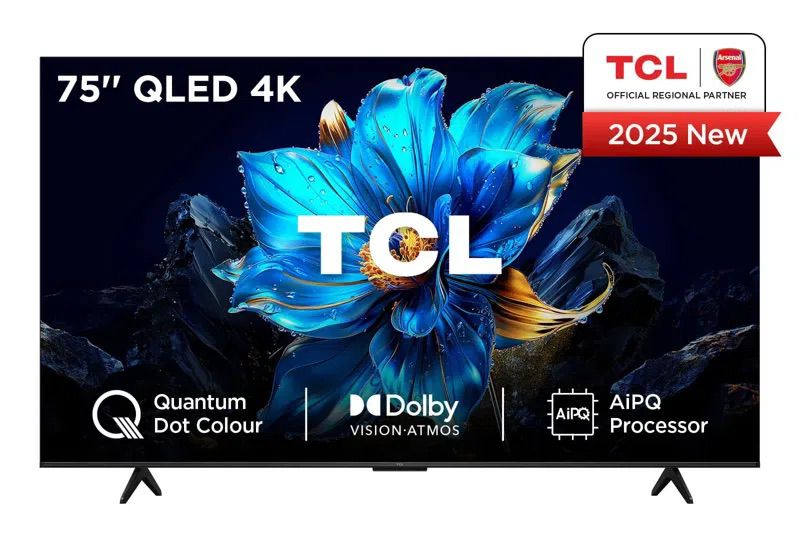טלוויזיה חכמה 75 אינץ' דגם QLED 4K סדרה TCL 75P7K עם Google TV - יבואן רשמי | משלוח מהיר – תמונה 7