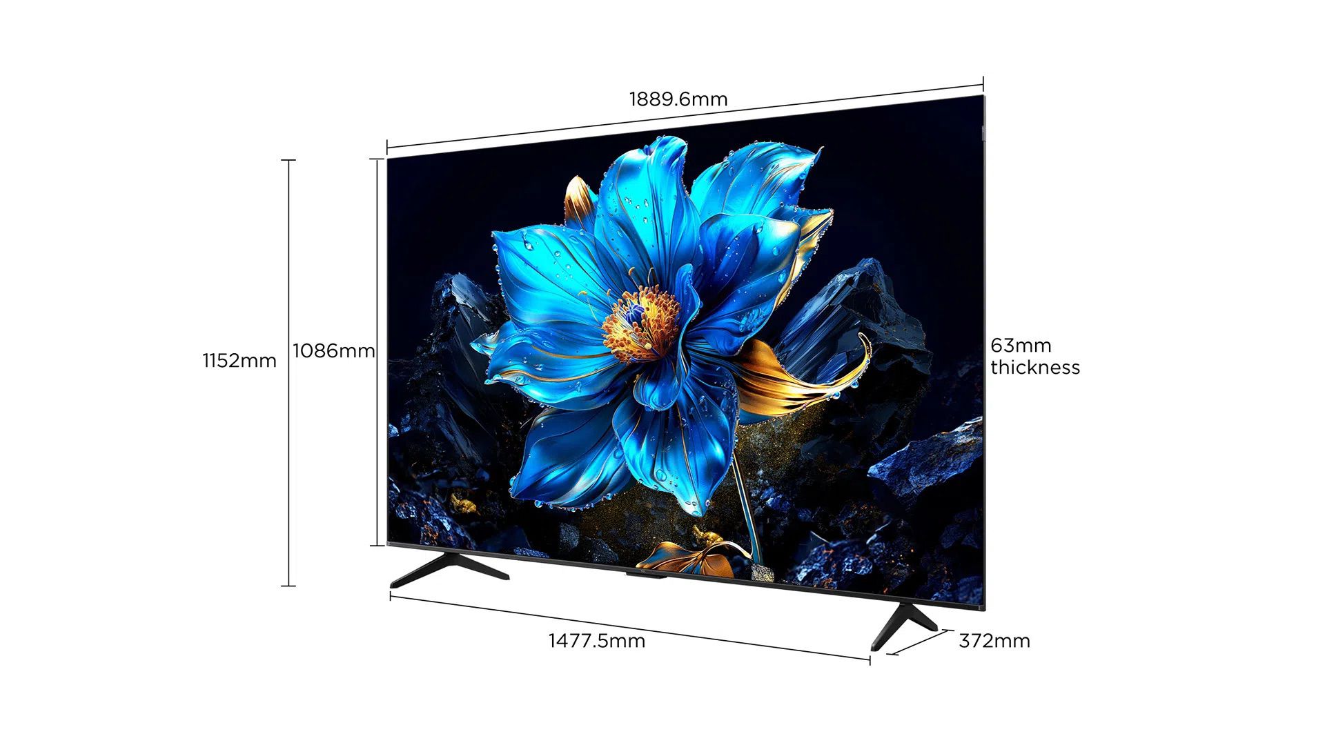 טלוויזיה חכמה 85 אינץ' דגם QLED 4K סדרה TCL 85P7K עם Google TV יבואן רשמי | משלוח מהיר – תמונה 6