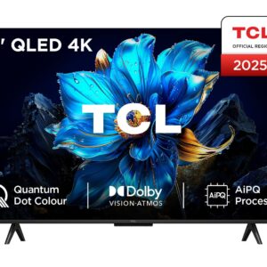 טלוויזיה חכמה 43 אינץ' TCL 43P7K מסך QLED 4K עם Google TV - יבואן רשמי | משלוח מהיר