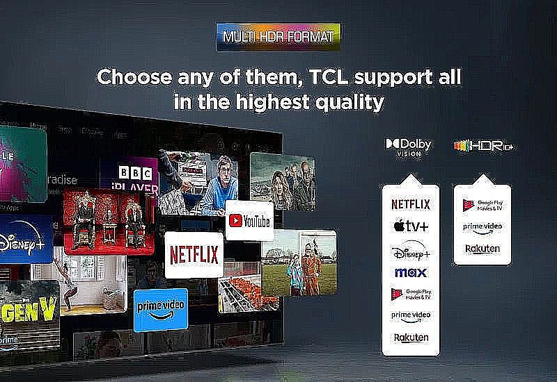 טלוויזיה חכמה 75 אינץ' TCL 75P8K QLED 4K עם Google TV יבואן רשמי – תמונה 6