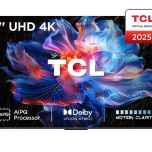 טלוויזיה חכמה 55 אינץ' TCL 55V6C 4K Google TV | יבואן רשמי