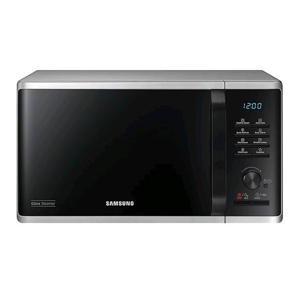 מיקרוגל Samsung MS23K3555ES – נפח 23 ליטר עם אידוי בריא וציפוי קרמי צבע כסוף | יבואן רשמי-משלוח מהיר