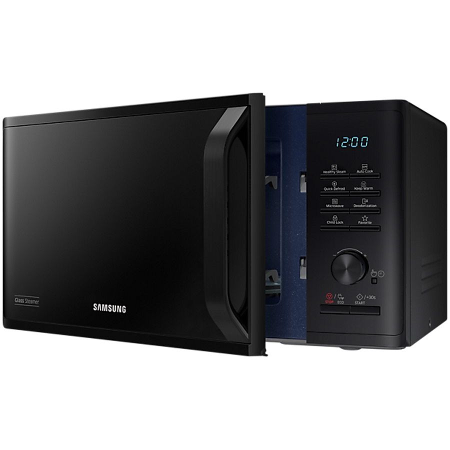 מיקרוגל Samsung MS23K3555EK 23 ליטר עם אידוי בריא וציפוי קרמי צבע שחור | יבואן רשמי-משלוח מהיר – תמונה 3