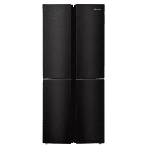 מקרר 4 דלתות Hisense RQ57BS – 427 ליטר נירוסטה מושחרת עם Inverter ו־No Frost | יבואן רשמי-משלוח מהיר