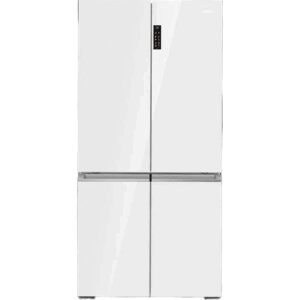 מקרר 4 דלתות Haier HRF825FW האייר, מקפיא תחתון, 681 ליטר-זכוכית לבנה - יבואן רשמי