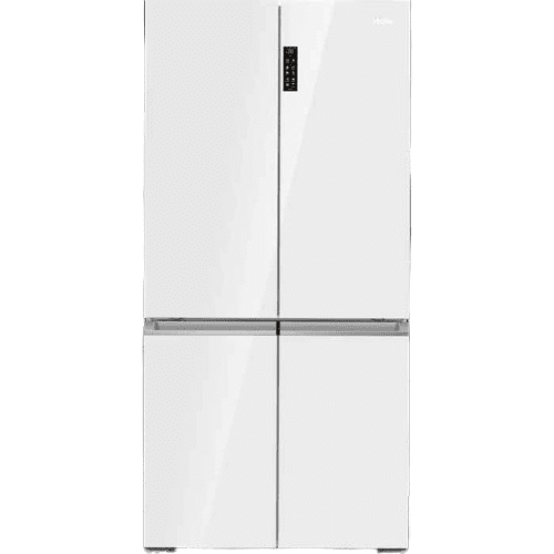 מקרר 4 דלתות Haier HRF825FW האייר, מקפיא תחתון, 681 ליטר-זכוכית לבנה - יבואן רשמי