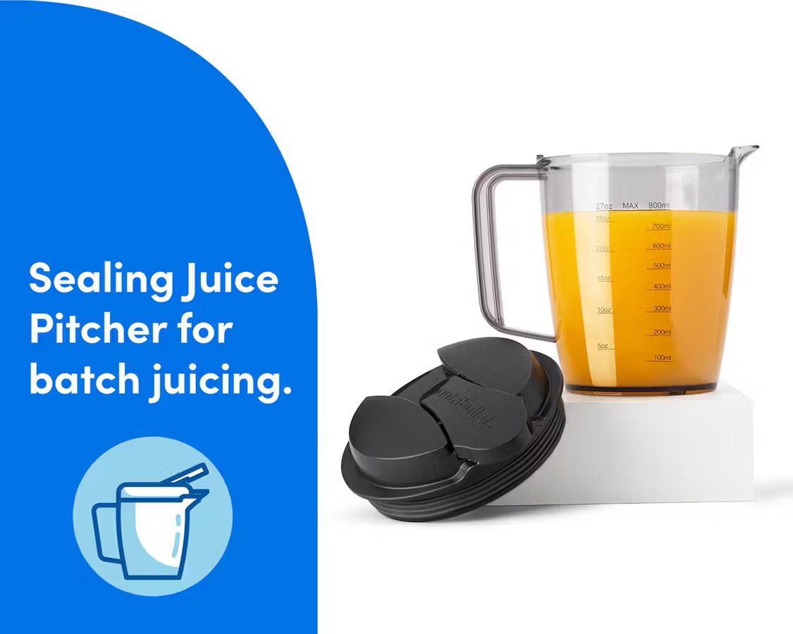 מסחטת מיץ ביתית עוצמתית NutriBullet Juicer | 1000W | פתח הזנה גדול | יבואן רשמי-משלוח מהיר – תמונה 4