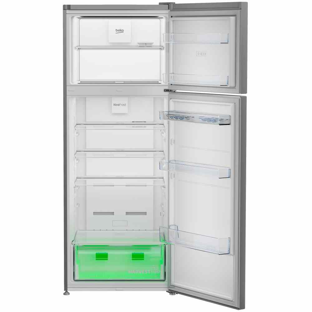 מקרר 2 דלתות BEKO RDNE458M10XB בקו, מקפיא עליון, 406 ליטר-נירוסטה | יבואן רשמי – תמונה 4