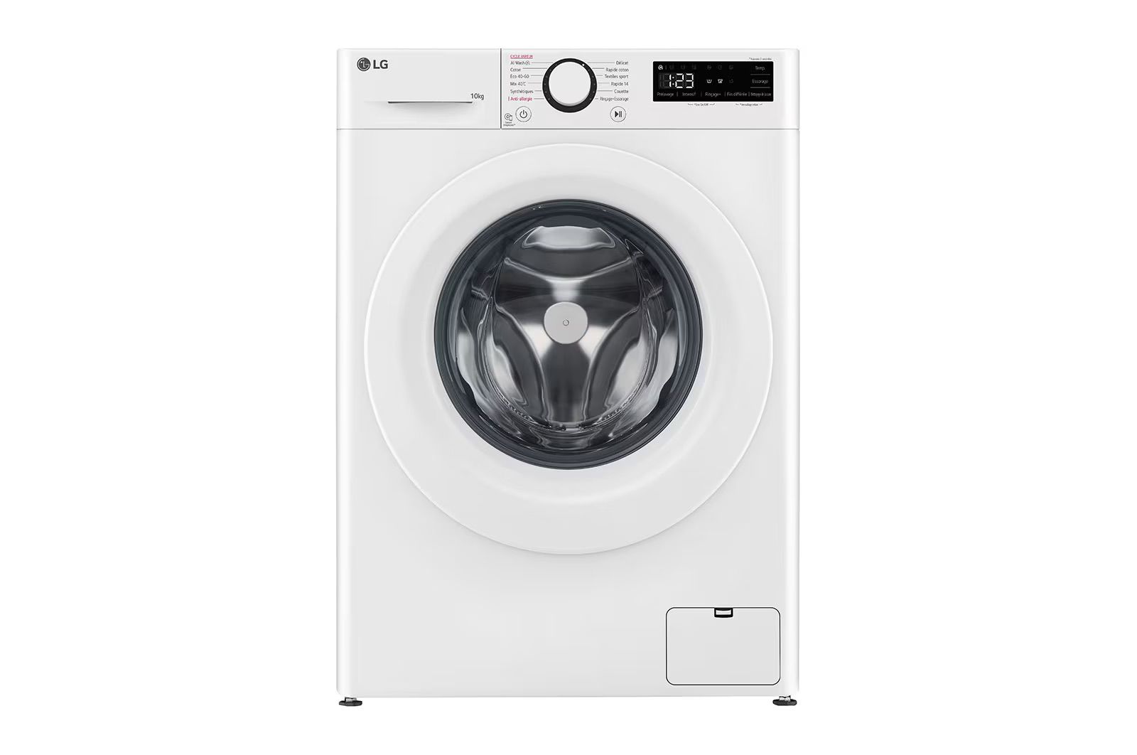 מכונת כביסה פתח קדמי 10 ק"ג LG דגם F14R33WHS אל ג'י עם קיטור ו-1400 סל"ד | משלוח מהיר