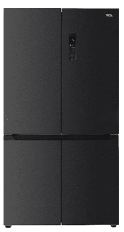 מקרר 4 דלתות מקפיא תחתון TCL C780CD טי סי אל, מקפיא תחתון, 600 ליטר, שחור