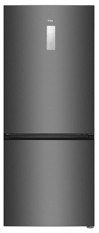 מקרר 2 דלתות מקפיא תחתון TCL P540BF טי סי אל, מקפיא תחתון, 417 ליטר, נירוסטה מושחרת