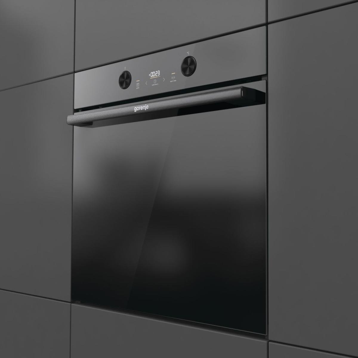 תנור בילד אין Gorenje BPS6737E04DBG פירוליטי, זכוכית שחורה, 60 ס"מ, 77 ליטר | יבואן רשמי – תמונה 4