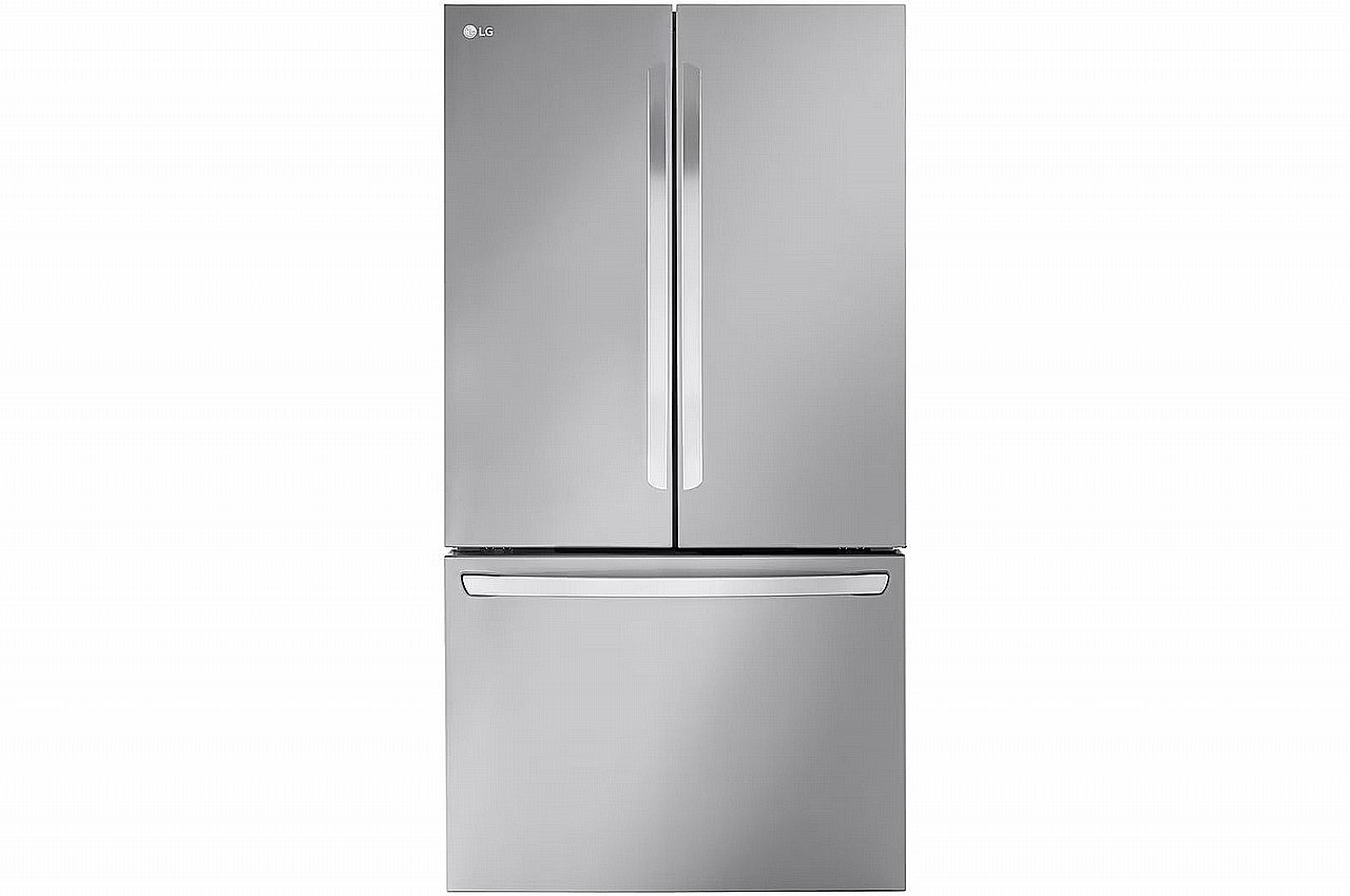 מקרר 3 דלתות LG GMW765 אל ג'י, מקפיא תחתון, 750 ליטר, נירוסטה
