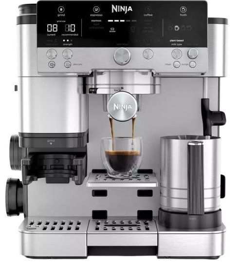 Ninja LUXE CAFE ES601EU – מכונת אספרסו חצי אוטומטית עם מטחנה חכמה, קולד ברו ו-Barista Assist | יבואן רשמי-משלוח מהיר