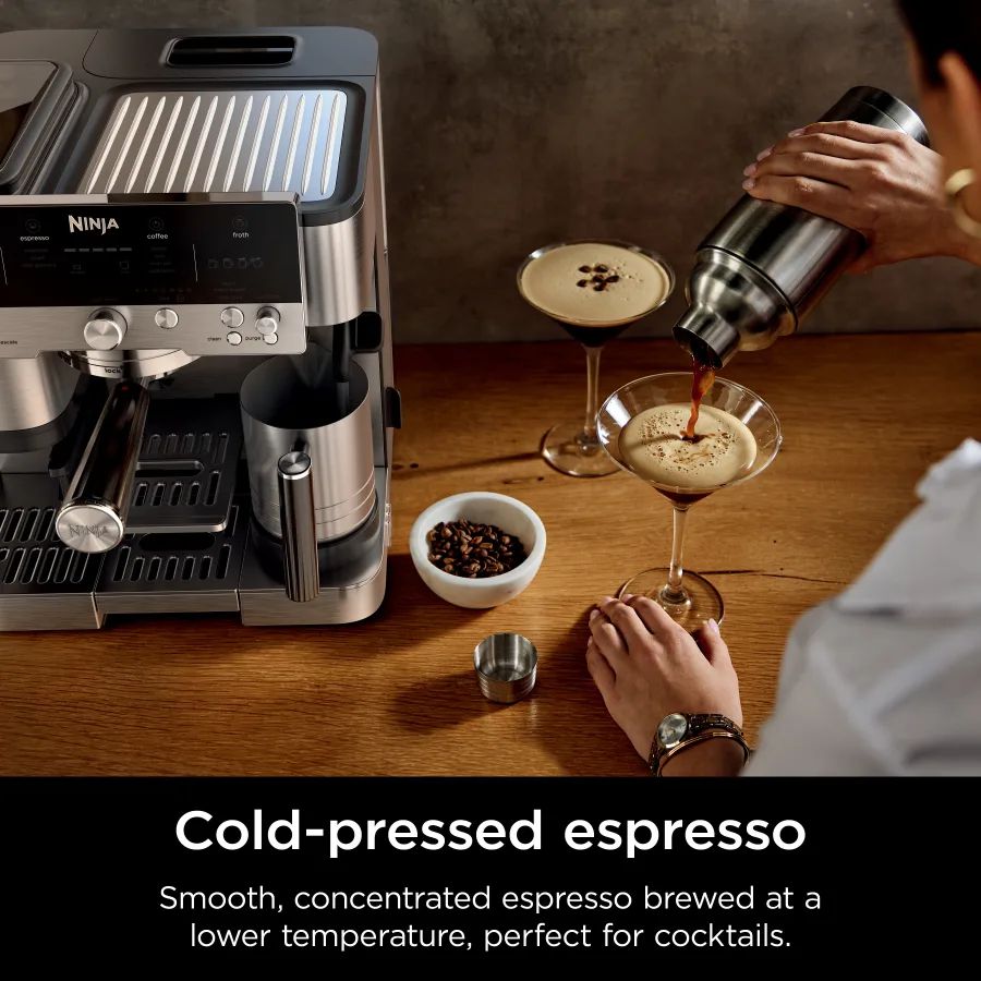Ninja LUXE CAFE ES601EU – מכונת אספרסו חצי אוטומטית עם מטחנה חכמה, קולד ברו ו-Barista Assist | יבואן רשמי-משלוח מהיר – תמונה 8