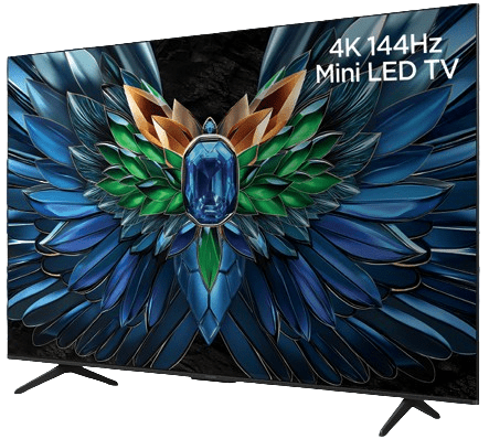 ROWA 85R85 - טלוויזיה חכמה בגודל 85 אינץ' 4K Mini LED, קצב רענון 144Hz | יבואן רשמי