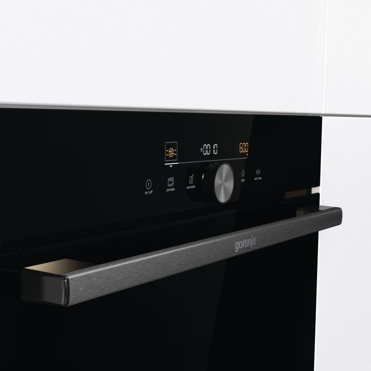 תנור משולב מיקרוגל Gorenje BCM4547DG גובה 45 ס"מ-גימור שחור – תמונה 3