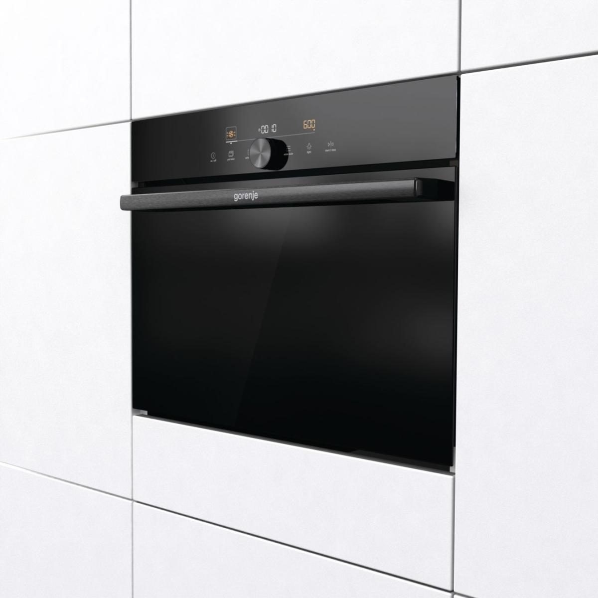 תנור משולב מיקרוגל Gorenje BCM4547DG גובה 45 ס"מ-גימור שחור – תמונה 4