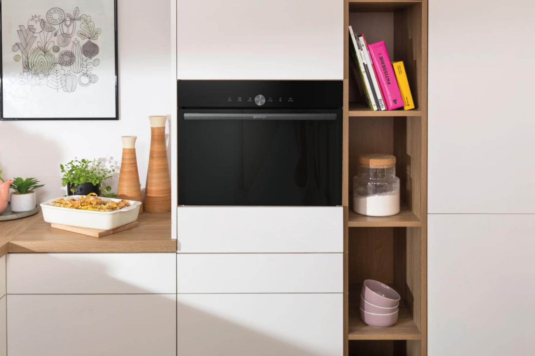 תנור משולב מיקרוגל Gorenje BCM4547DG גובה 45 ס"מ-גימור שחור – תמונה 6