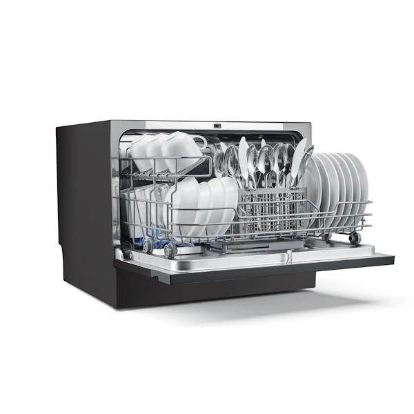 מדיח כלים קומפקטי Midea MDWT0602M – עד 6 מערכות כלים עם Wi-Fi | יבואן רשמי-משלוח מהיר