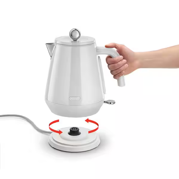 Delonghi KBY2001 – קומקום חשמלי נשלף 1.7 ל׳ 2000W צבע לבן - יבואן רשמי – תמונה 9