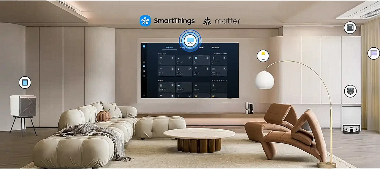 טלוויזיה חכמה 55 אינץ' Samsung QE55Q8F QLED 4K סדרה Q8F סמסונג | יבואן רשמי | משלוח מהיר – תמונה 2