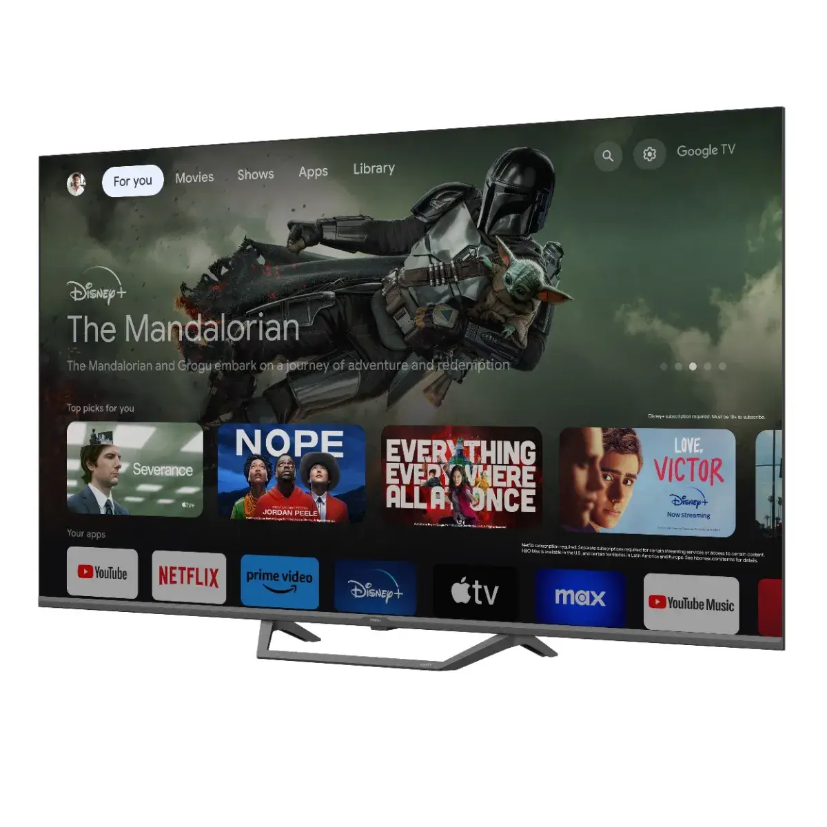 טלוויזיה חכמה 50" HAIER H50S80FUX QLED 4K Google TV | יבואן רשמי – תמונה 4