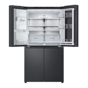 מקרר 4 דלתות מקפיא תחתון LG GR-730BINS בגימור נירוסטה מושחרת בנפח 638 ליטר | יבואן רשמי- משלוח מהיר