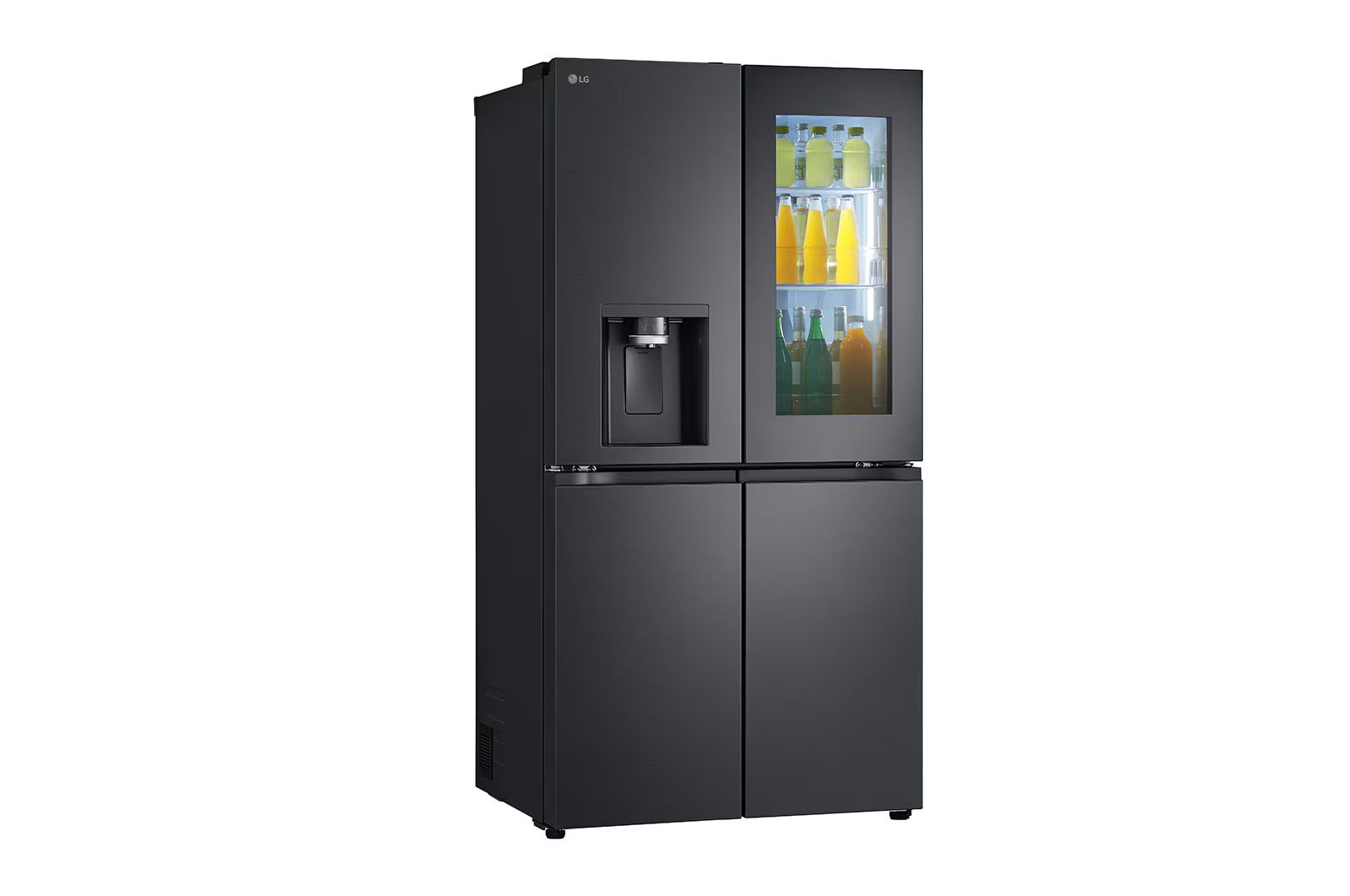 מקרר 4 דלתות מקפיא תחתון LG GR-730BINS בגימור נירוסטה מושחרת בנפח 638 ליטר | יבואן רשמי- משלוח מהיר – תמונה 3