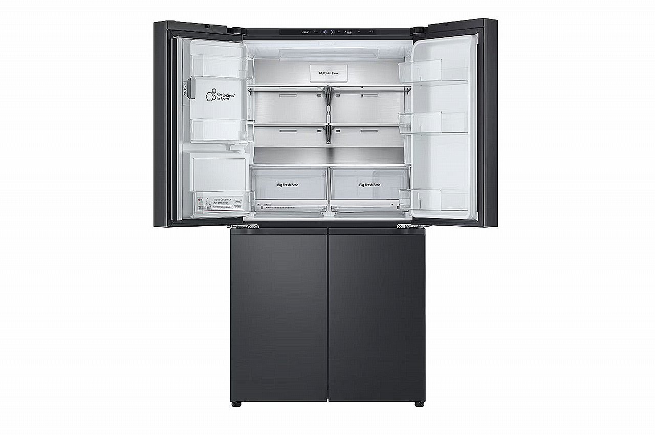מקרר 4 דלתות מקפיא תחתון LG GR-730BDIS בגימור פלדה שחורה יוקרתי בנפח 638 ליטר | יבואן רשמי-אספקה מהירה – תמונה 5
