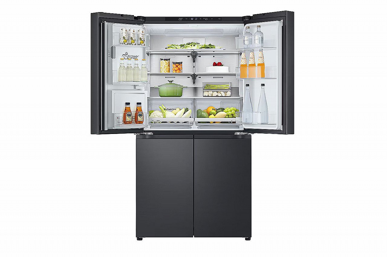 מקרר 4 דלתות מקפיא תחתון LG GR-730BDIS בגימור פלדה שחורה יוקרתי בנפח 638 ליטר | יבואן רשמי-אספקה מהירה – תמונה 6