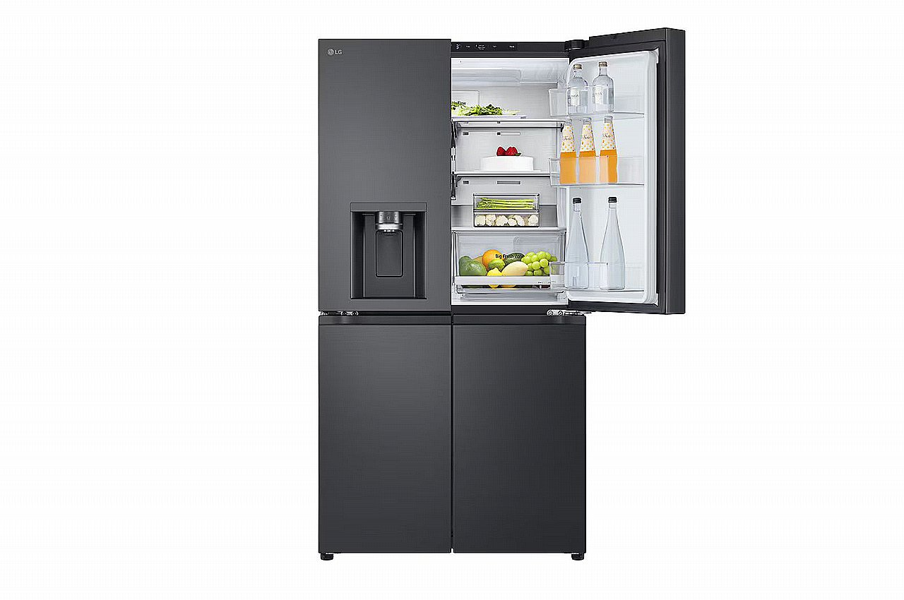 מקרר 4 דלתות מקפיא תחתון LG GR-730BDIS בגימור פלדה שחורה יוקרתי בנפח 638 ליטר | יבואן רשמי-אספקה מהירה – תמונה 8
